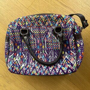 Handmade Guatemalan Leather & Textile Purse – One of a Kind (sale ends 08/28)
